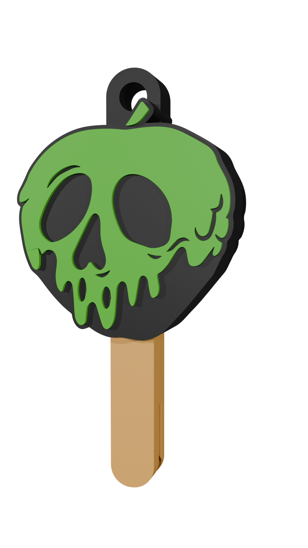 Halloween keychain that doubles as a can opener (STL file) | Spooky 3D print, gothic keychain, Halloween digital download (STL and 3MF files)