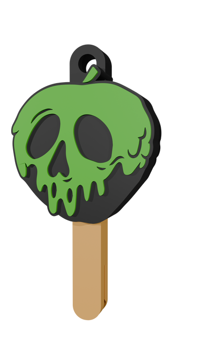 Halloween keychain that doubles as a can opener (STL file) | Spooky 3D print, gothic keychain, Halloween digital download (STL and 3MF files)