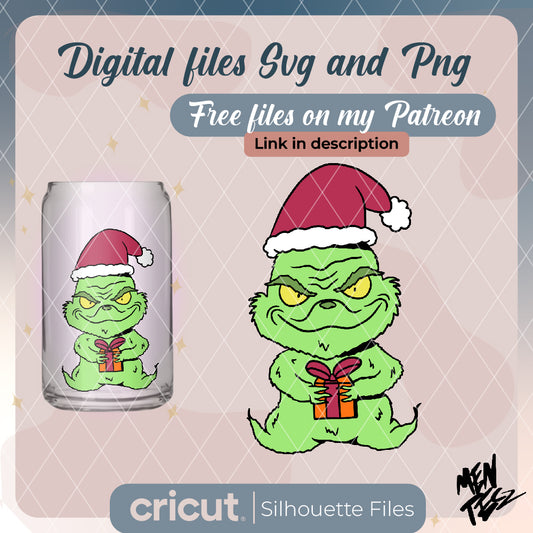 Baby Grinch SVG, Dr Seuss SVG, Christmas SVG, png and jpg Cut Files | Cricut | Silhouette