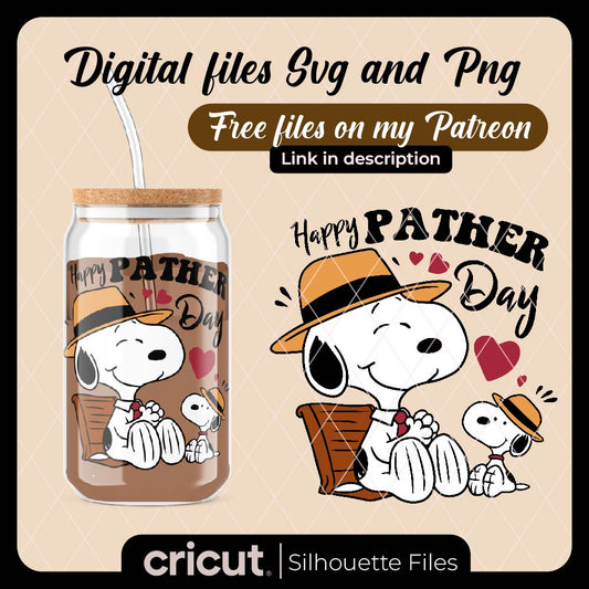 Snoopy svg, snoopy happy father day svg, perfect for cricut and cameo, for libbey and tshirts