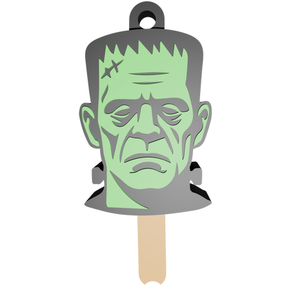 Halloween keychain that doubles as a can opener (STL file) | Spooky 3D print, gothic keychain, Halloween digital download (STL and 3MF files)