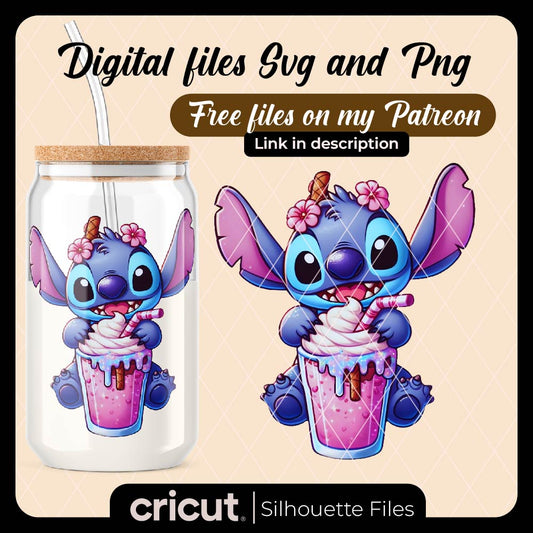 stitch eating candy PNG, Birthday Stitch png, Birthday Lilo and Stitch png, Cute Stitch png, Stitch Clipart Png