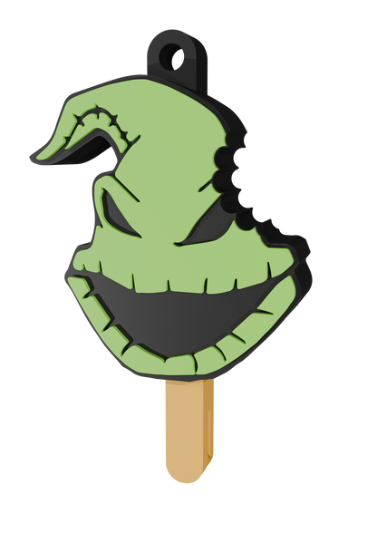 Halloween keychain that doubles as a can opener (STL file) | Spooky 3D print, gothic keychain, Halloween digital download (STL and 3MF files)