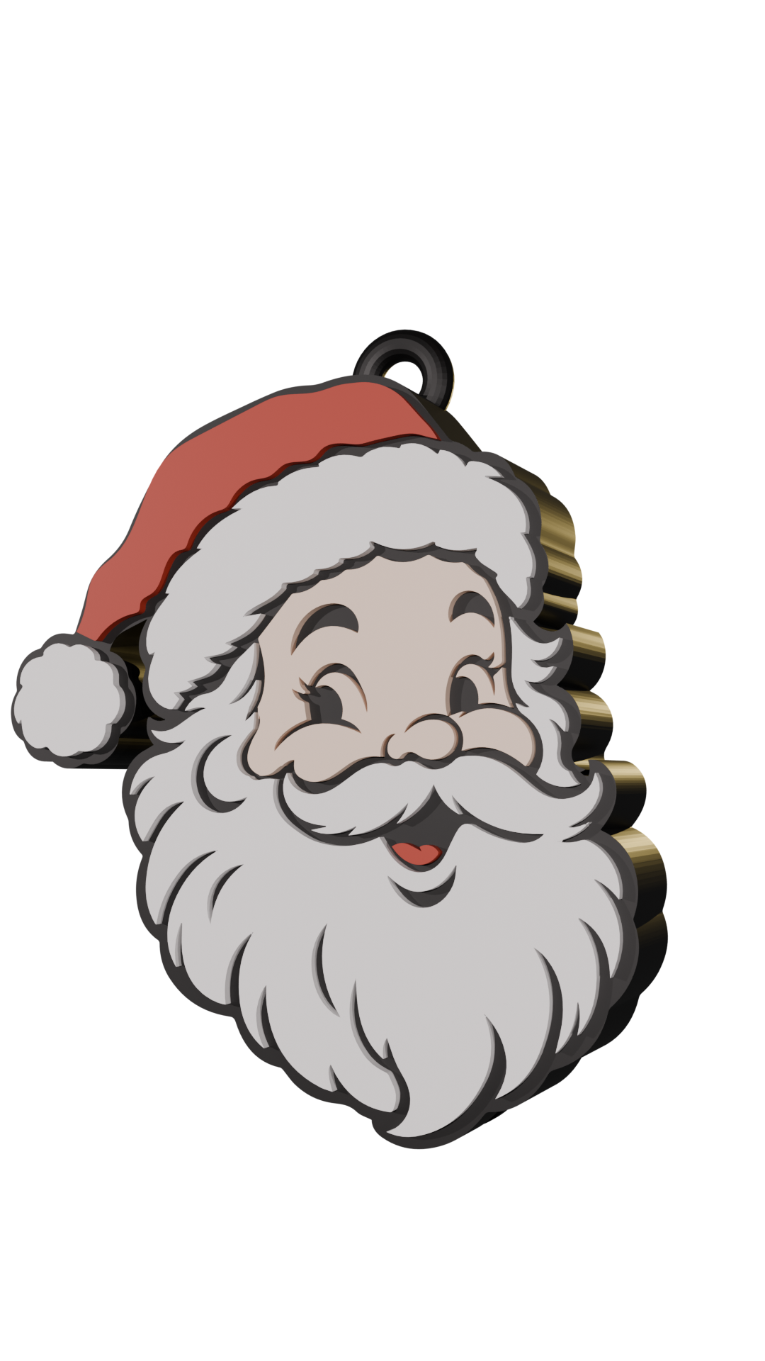 Christmas keychain that doubles as a can opener(STL file) | Christmas-themed 3D print, Santa Claus keychain, digital download for the holiday season (STL and 3MF files)