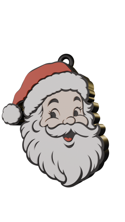 Christmas keychain that doubles as a can opener(STL file) | Christmas-themed 3D print, Santa Claus keychain, digital download for the holiday season (STL and 3MF files)
