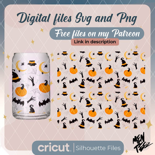 Diseño SVG para Cricut - Halloween wrap only PNG, Happy Halloween PNG, spooky PNG, murcielagos PNG, ghosts PNG, ghosts PNG - MenteczSVG