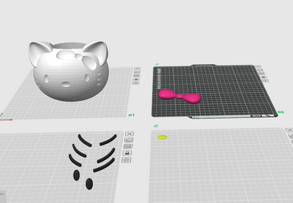 Hello kitty pen holder 3d, 3mf, Read the description