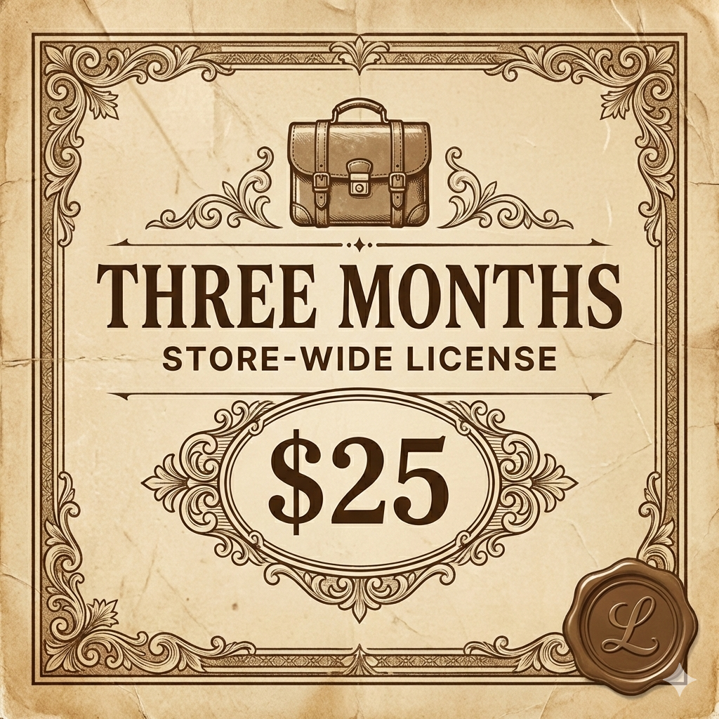 3mf commercial license for ONE YEAR for the entire store