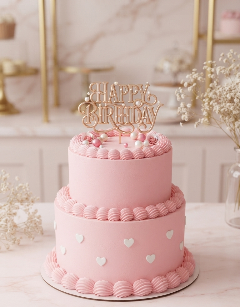 3D cake for Cake Toppers, 3mf , stl , double-tier cake