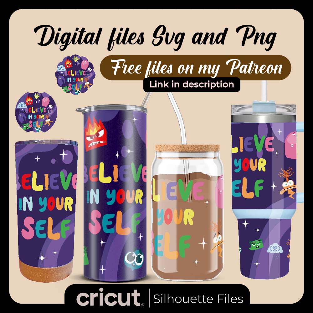 inside out 2 svg and png, wrap tumbler 40oz, 20oz, 17oz, wraps for libbey 16oz, stanley toppers