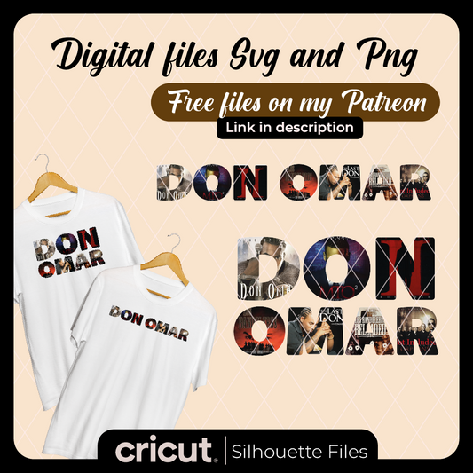 Don Omar png, albums de Don Omar png, for cricut and cameo, King of Kings, The Last Don