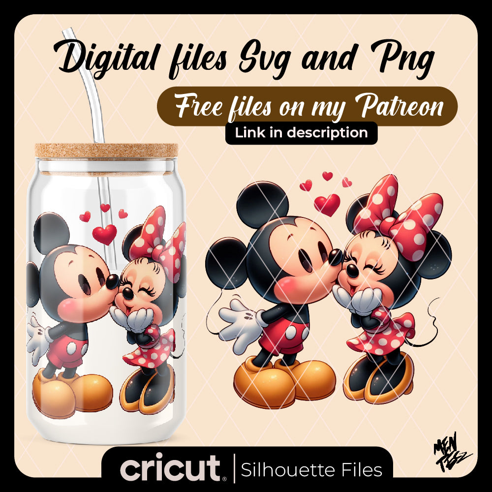 Mickey and Minnie Valentine PNG File, valentine png
