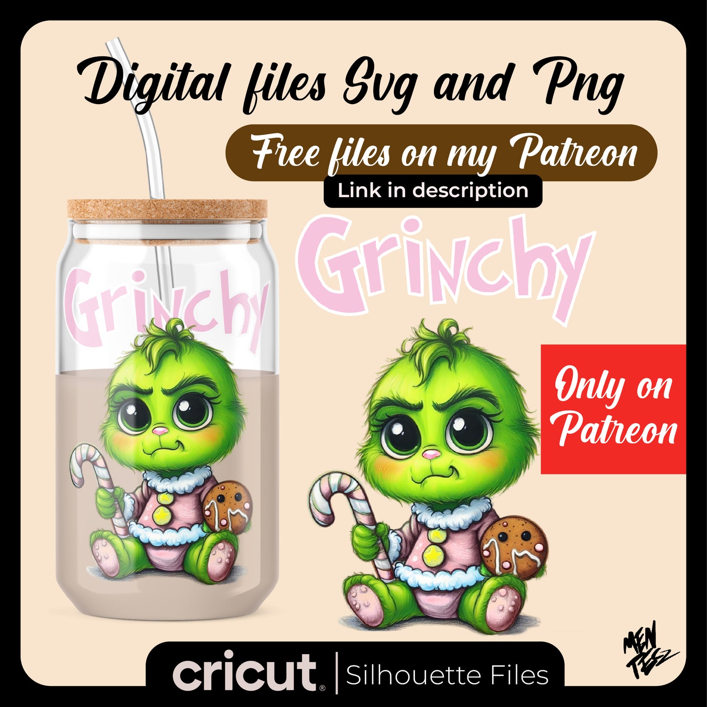 Grinchy Pink PNG, baby grinch Pink png, christmas png, for libbey, tshirt, tumblers cute