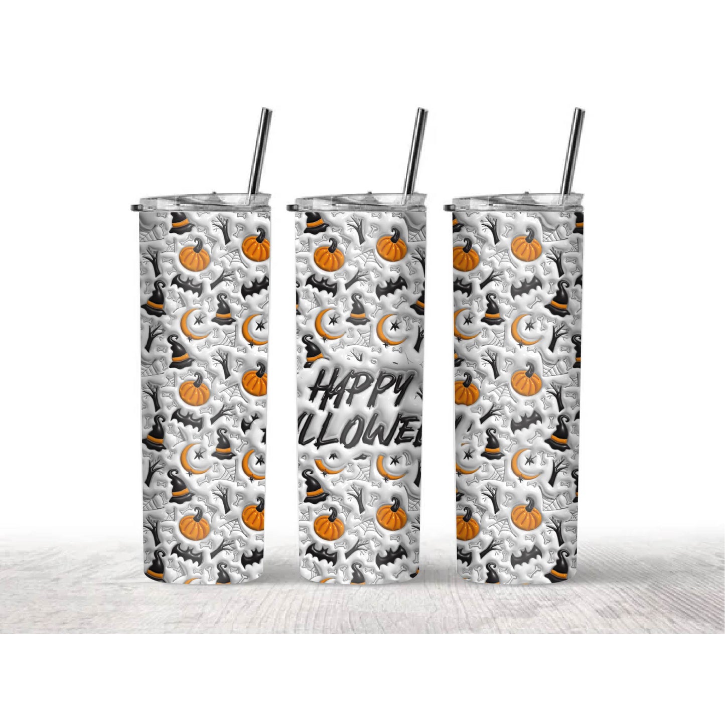 Halloween wrap inflado only PNG, Happy Halloween PNG, spooky PNG, murcielagos PNG, ghosts PNG, ghosts PNG
