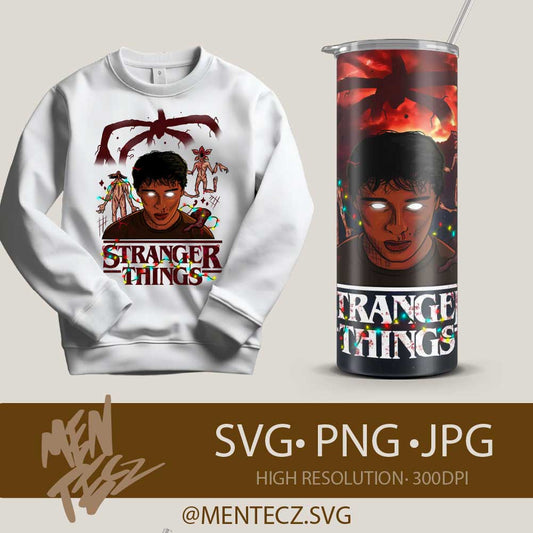 Diseño SVG para Cricut - Stranger things png, Will Power PNG, Season 5 Will Byers PNG Clipart, for tshirt or sweater - MenteczSVG