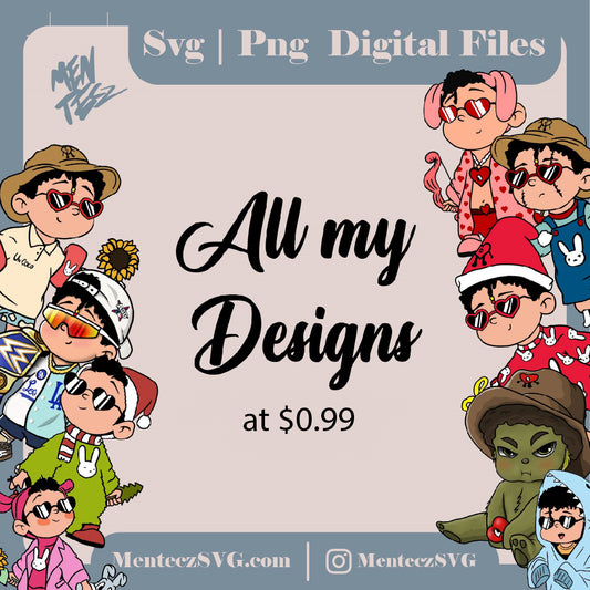 Diseño SVG para Cricut - 1 month subscription, all my products at $0.99 - MenteczSVG