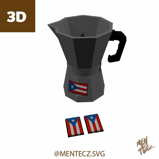 Pen holder 3D Design 3mf, puerto rico 3d, greca pen holder 3d , Digital product, 3MF