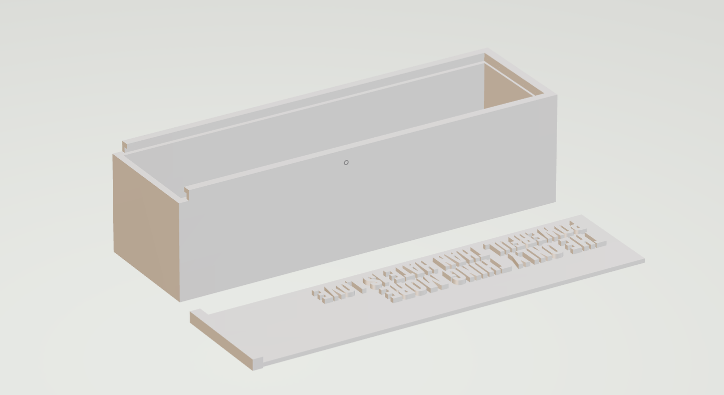 Caja de Dominos Bad bunny 3D, the only thing more powerful than hate is love, 3mf