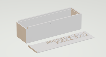 Caja de Dominos Bad bunny 3D, the only thing more powerful than hate is love, 3mf