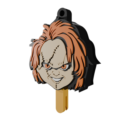 Halloween keychain that doubles as a can opener (STL file) | Spooky 3D print, gothic keychain, Halloween digital download (STL and 3MF files)