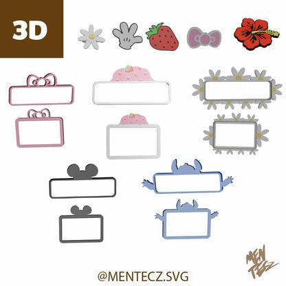 Cute Cartoon Screen Bezel for Bambu Lab P1P / P1S , P2S – Multicolor 3MF File – Display Frame Mod for 3D Printer