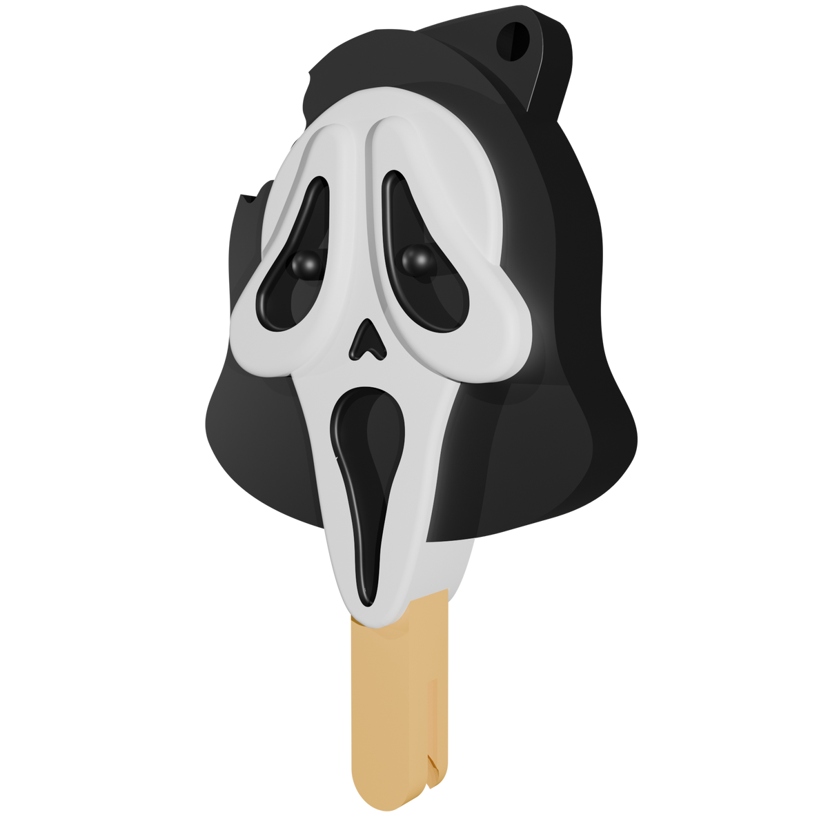 Halloween keychain that doubles as a can opener (STL file) | Spooky 3D print, gothic keychain, Halloween digital download (STL and 3MF files)