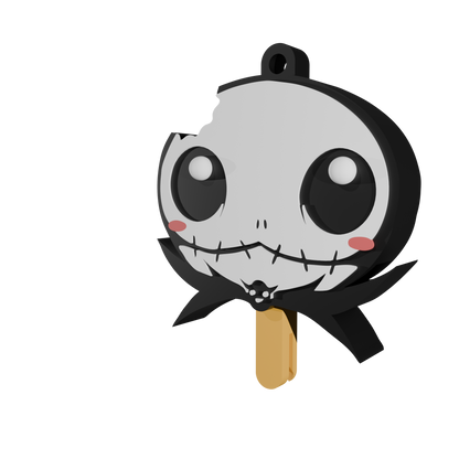 Halloween keychain that doubles as a can opener (STL file) | Spooky 3D print, gothic keychain, Halloween digital download (STL and 3MF files)