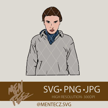 Stranger Things Characters SVG – Eleven, Demogorgon, 80s Retro SVG Bundle for Cricut & Silhouette