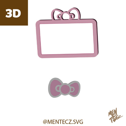 Cute Cartoon Screen Bezel for Bambu Lab P1P / P1S , P2S – Multicolor 3MF File – Display Frame Mod for 3D Printer