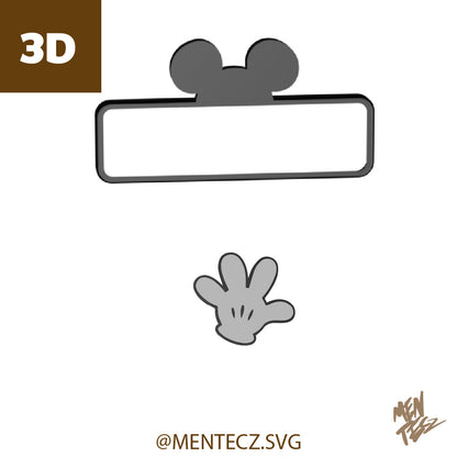 Cute Cartoon Screen Bezel for Bambu Lab P1P / P1S , P2S – Multicolor 3MF File – Display Frame Mod for 3D Printer