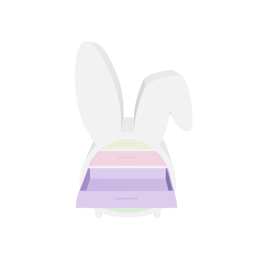 Rabbit Drawer Organizer for Crafts | Kawaii 3D Drawer Unit for Scrapbooking and Craft Room | STL File