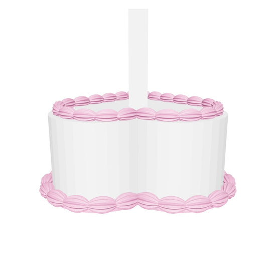 Heart-shaped cake for toppers 3d ,It comes in 2 sizes, 6