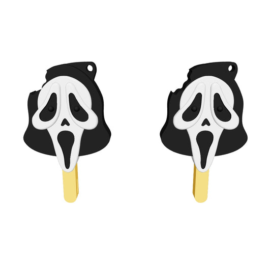 Horror Ghost llavero STL File | Spooky 3D Print, Gothic Keychain , Halloween Digital Download STL and 3MF