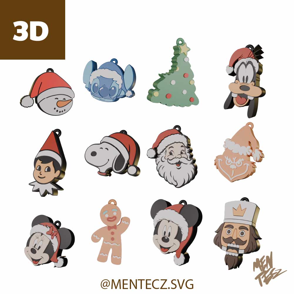 Christmas keychain that doubles as a can opener(STL file) | Christmas-themed 3D print, Santa Claus keychain, digital download for the holiday season (STL and 3MF files)