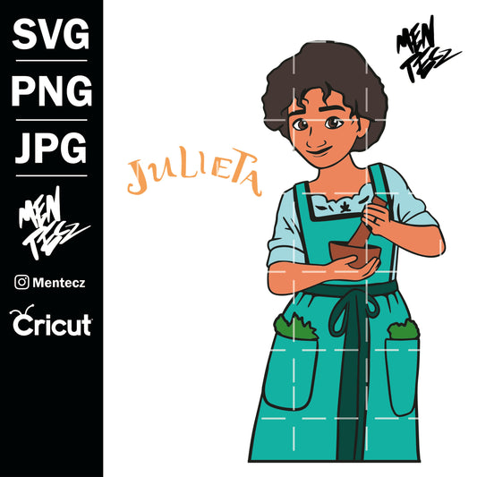 Diseño SVG para Cricut - Julieta svg, Dolores Clipart Encanto, antonio svg, Encanto clipart, Encanto Trending, cricut,  svg, png, jpg file art instant download - MenteczSVG