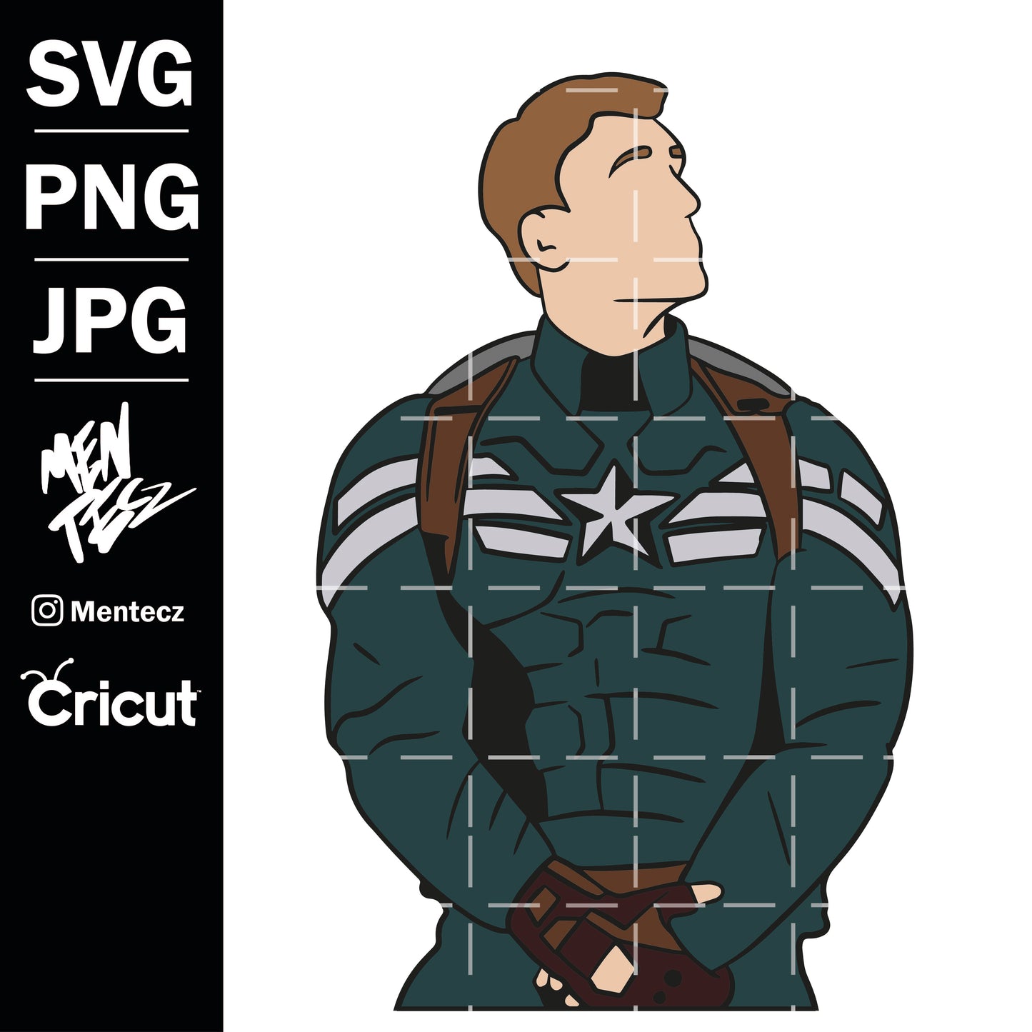 Captain America SVG Minus - Cricut - Silhouette Studio - Separate layers - Svg Patterns - Svg Images - Scrapbooking - Shirt - America, marvel svg