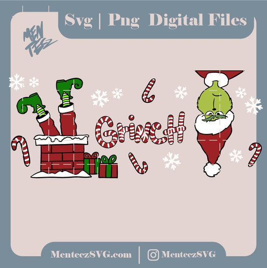 Grinch Christmas Wrap SVG, Libbey svg, Grinch face cut file, Grinch image png, Christmas Cut File, Cricut