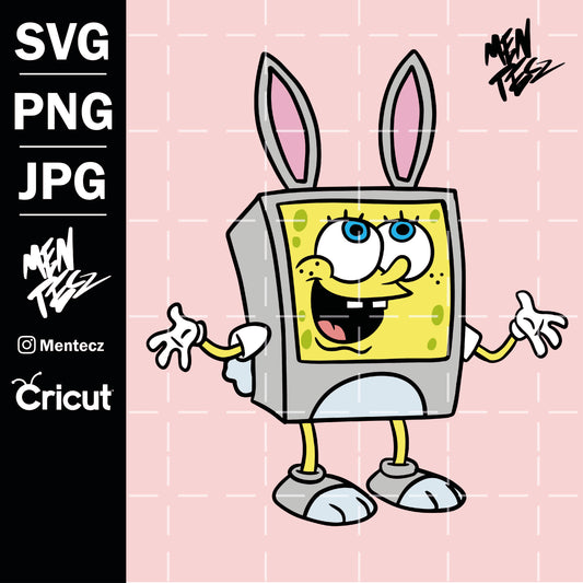 Easter sponge Bob svg, cricut svg, png, jpg, perfect for a shirt