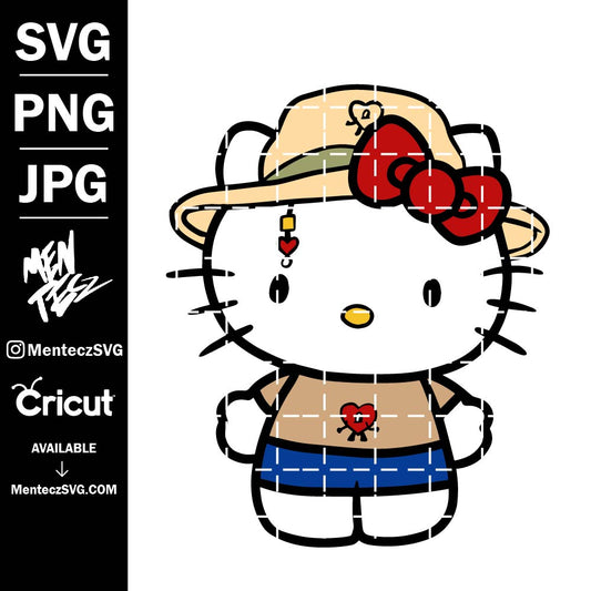 Hello Kitty Bad bunny Svg, png, jpg, Hello kitty, cow hello kitty svg, Hello Kitty un verano sin ti