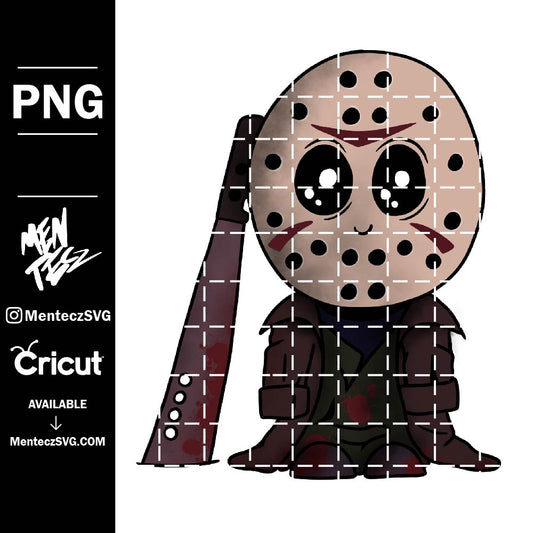 Diseño SVG para Cricut - Baby Jason Voorhees PNG, Horror movie characters in knives svg, Michael Myers svg, Jason Voorhees - MenteczSVG