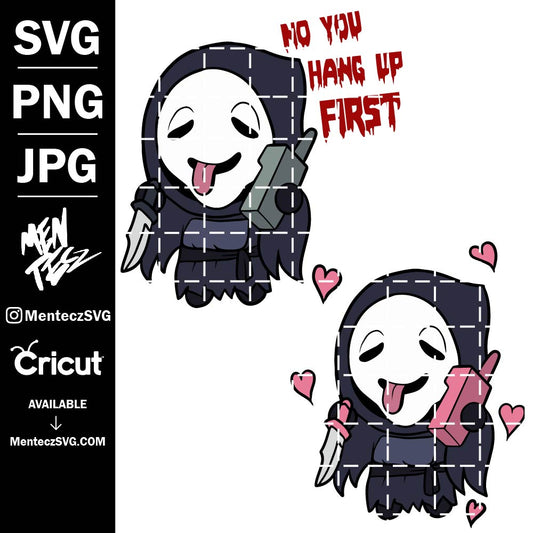 Diseño SVG para Cricut - scary movie svg, Halloween Svg, No you hang up Svg, Scary movie Svg, Horror Movie Cold Cup, Full Svg - MenteczSVG