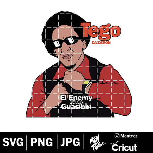 Tego Calderon SVG, PNG, Pa' Que Retozen, Metele Sazon, Pa que se lo gozen, El enemy de los Guasibiri