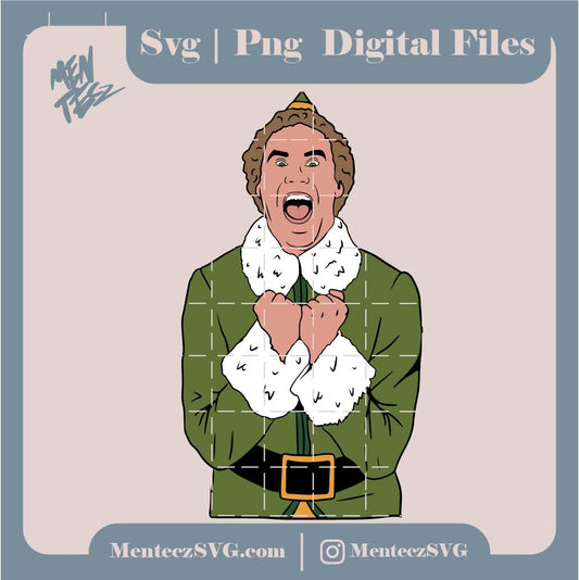 Buddy the elf svg, Elf movie svg, Will Ferrell Comediante svg, christmas svg, png and jpg