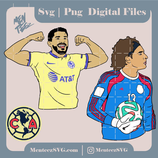 Diseño SVG para Cricut - Club America svg, png, memo Ochoa svg, Henry Martin svg, Catar svg, catar 2022, Catar 22, Mexico svg - MenteczSVG