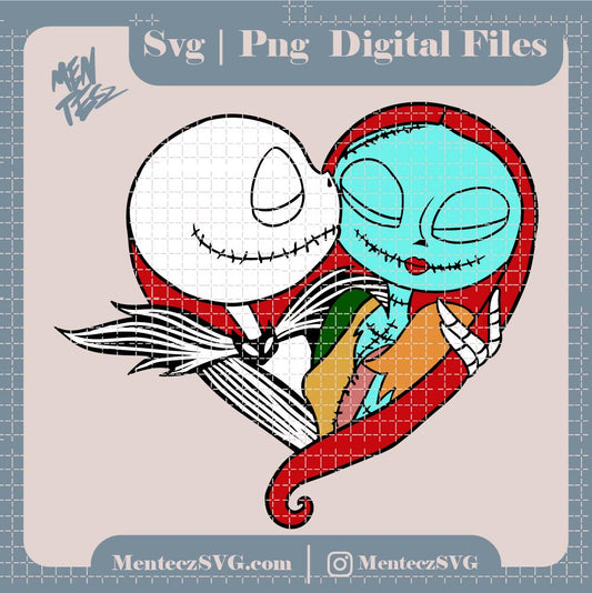 Diseño SVG para Cricut - Jack and sally baby svg, Valentine's Day SVG, San valentin png, Michael Myers svg, Jason Voorhees - MenteczSVG