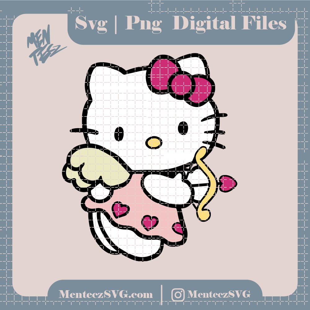 Hello kitty Cupid svg, png, jpg, Cupid png