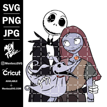Jack y Sally SVG, png, jpg, Halloween svg Jack y Sally svg, jack all body