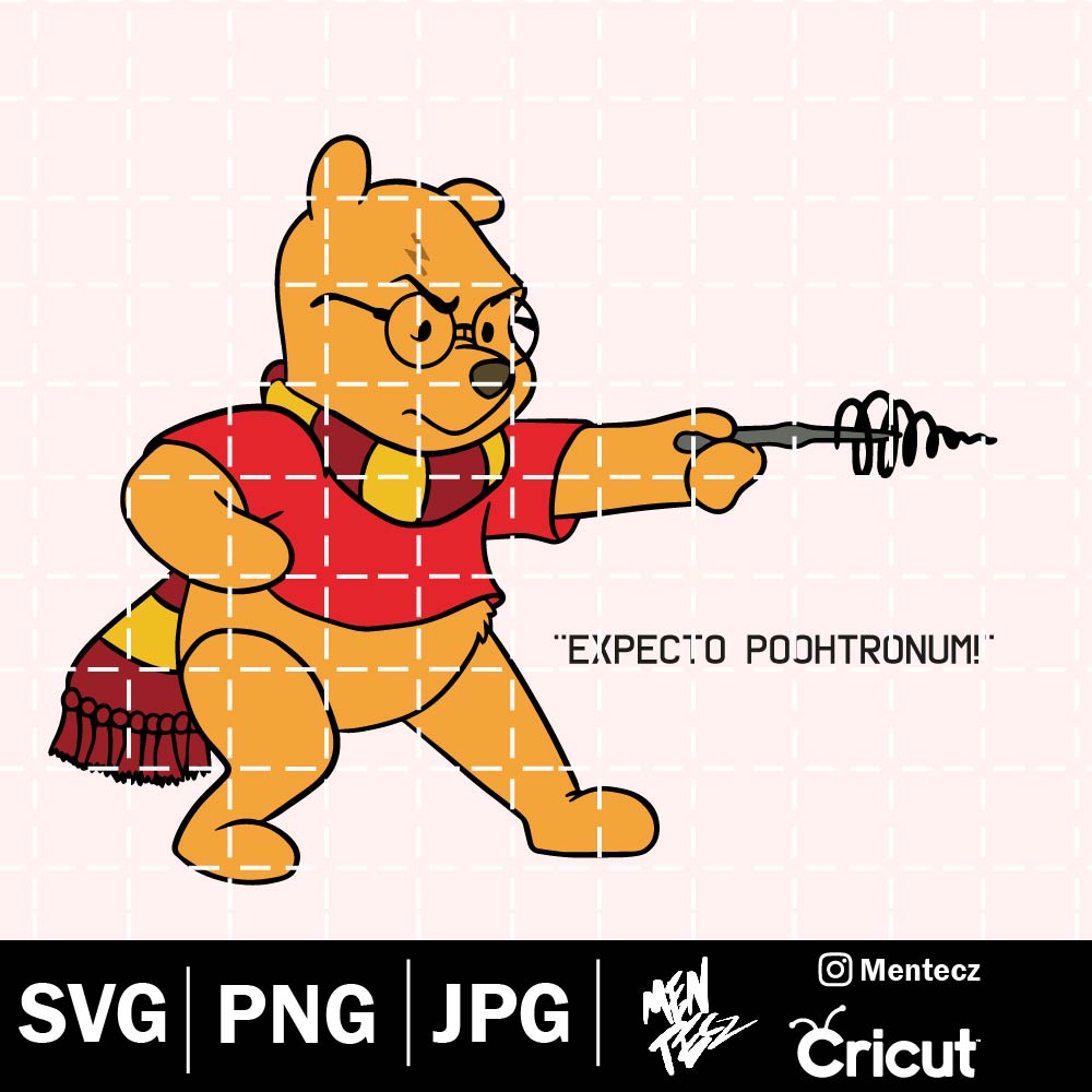 Winnie The Pooh Harry Potter SVG Designs / Pooh svg png for cricut