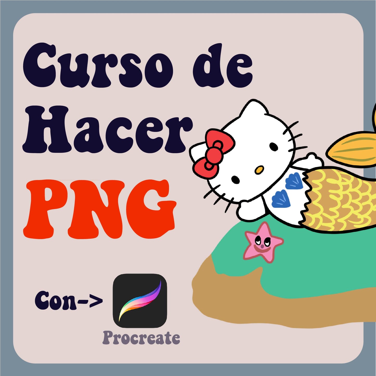 Curso nivel basico de hacer PNG, con Procreate