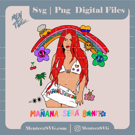 Karol G New Album Cover SVG | Mañana Será Bonito SVG- High Quality PNG